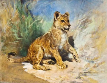  Hardy Canvas - A Lion Cub Heywood Hardy
